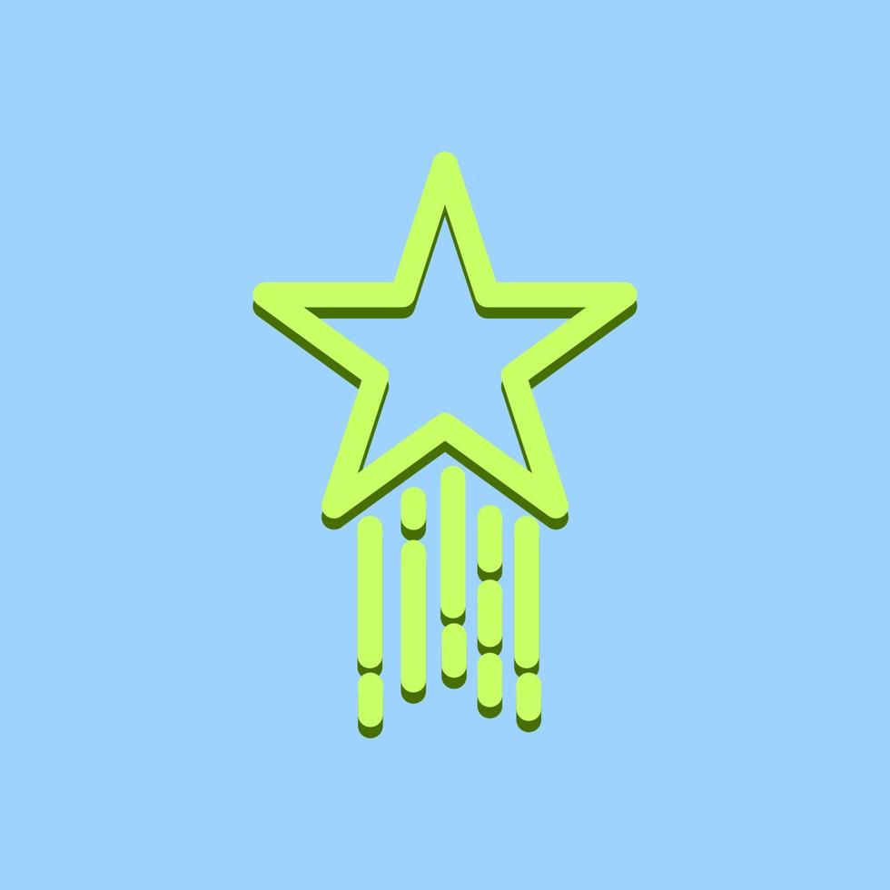 star vector green color