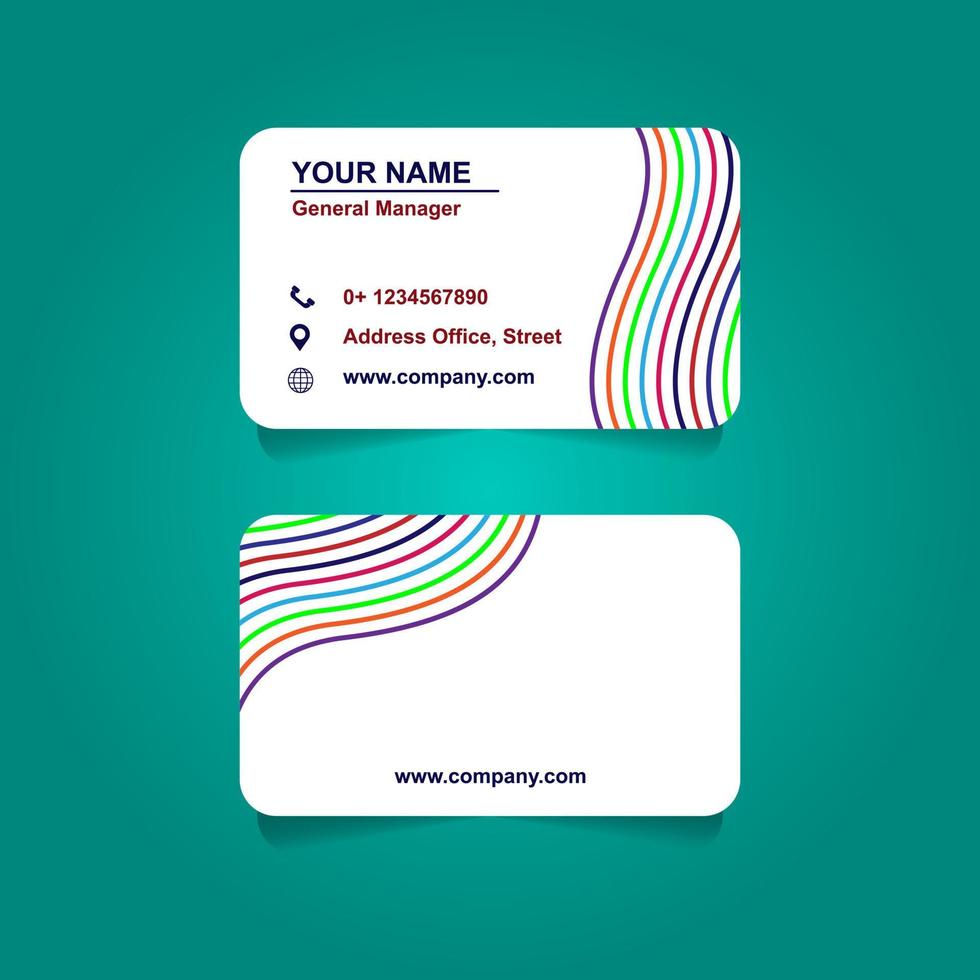 Business card abstract background. Template design vector illustration.