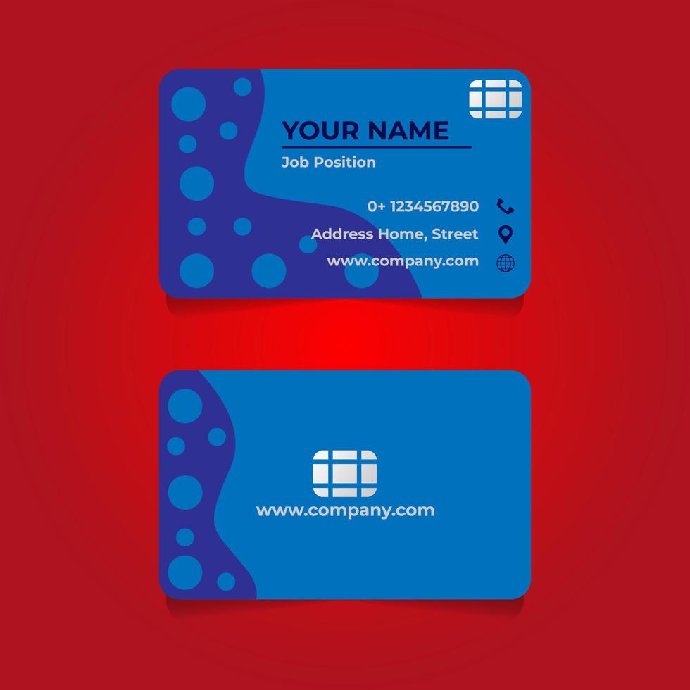 Creative business card design business style modern simple elegant. vector