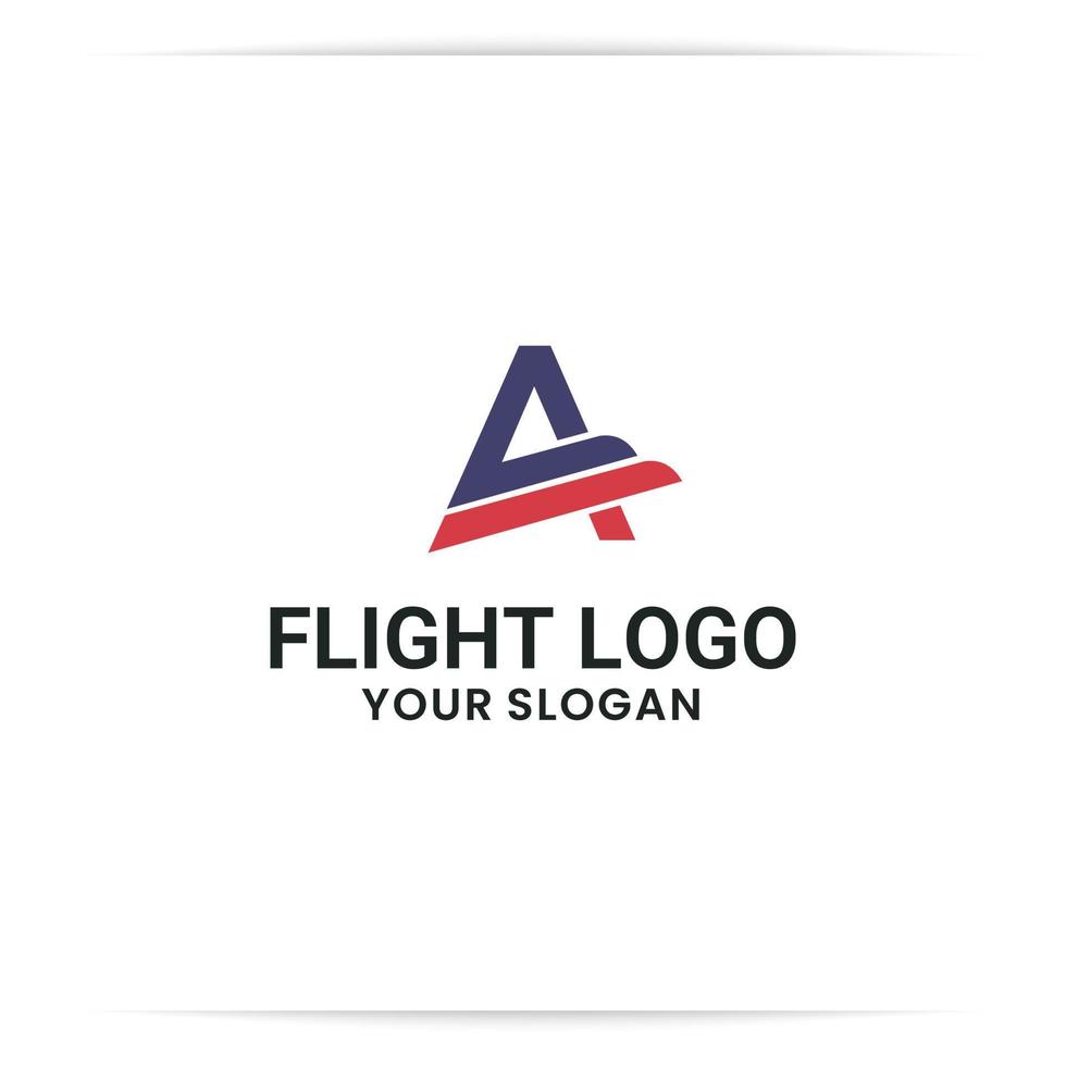 logo A flight or A wing vector