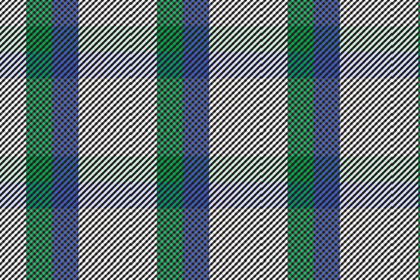 Plaid pattern seamless vector. Dark textured tartan check background vector