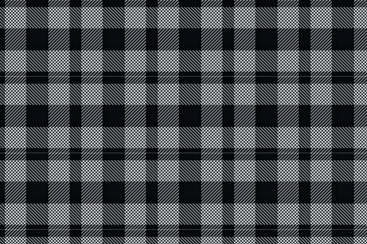 Plaid pattern seamless vector. Dark textured tartan check background vector