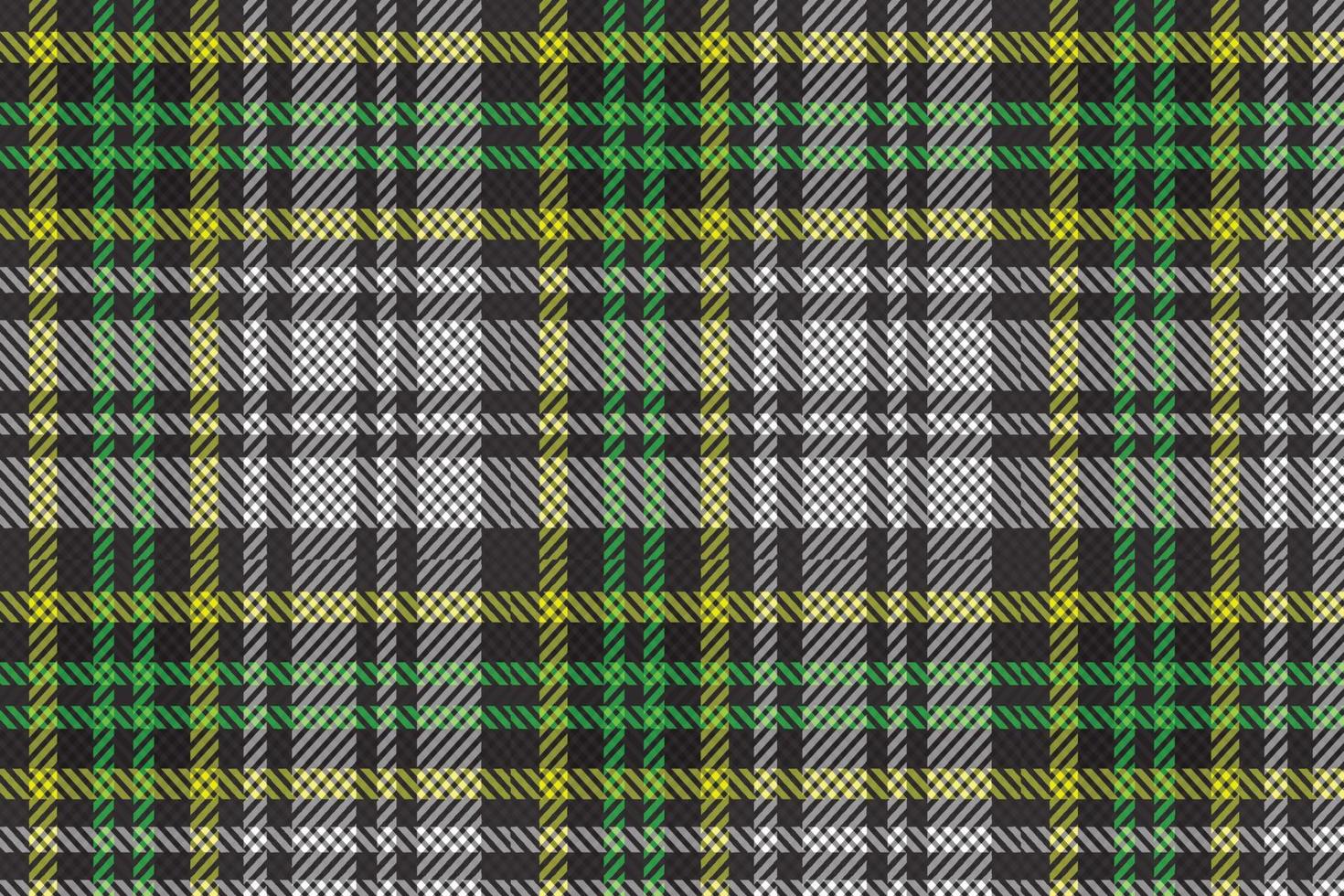 Plaid pattern seamless vector. Dark textured tartan check background vector