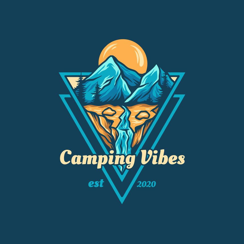 Camping Vibes Illustration vector