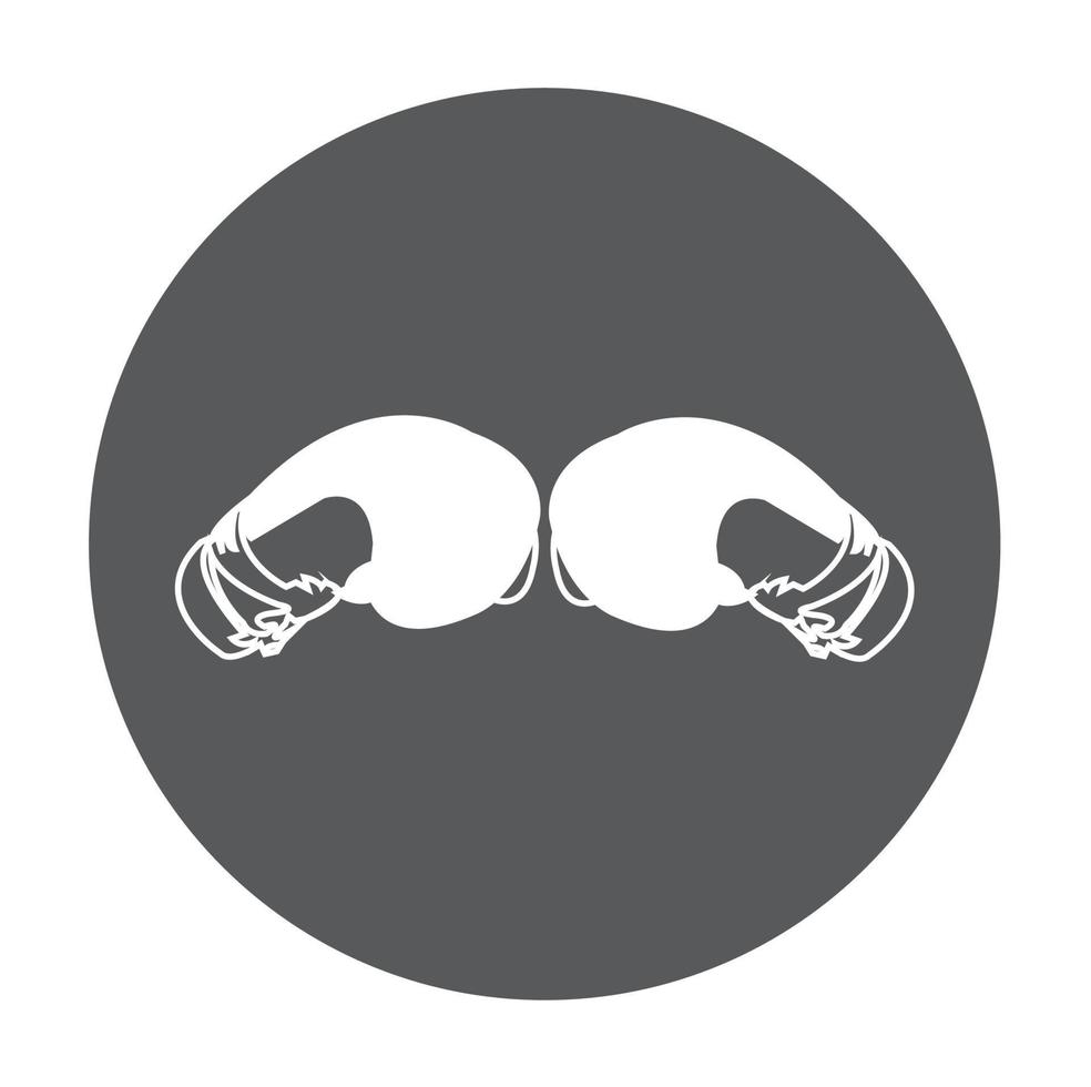 Boxing gloves icon vector