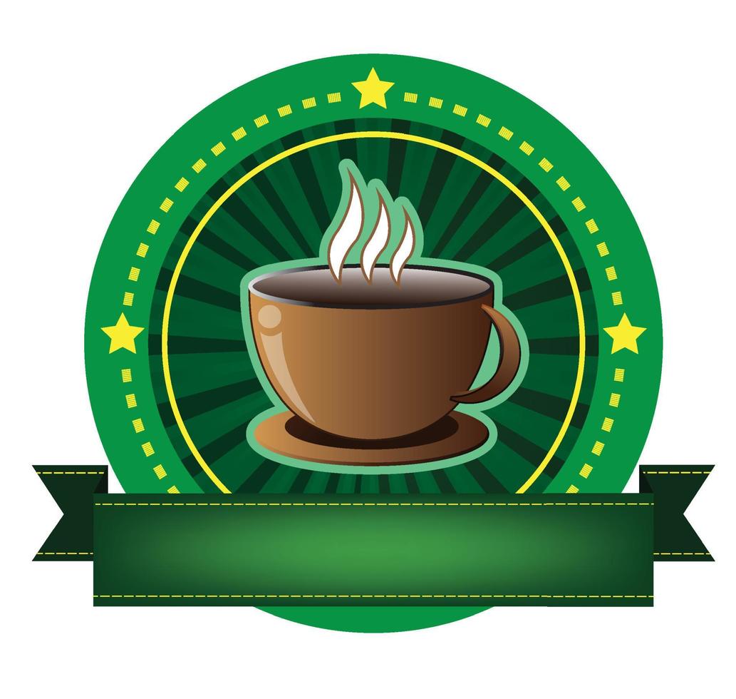 coffee cup banner vector
