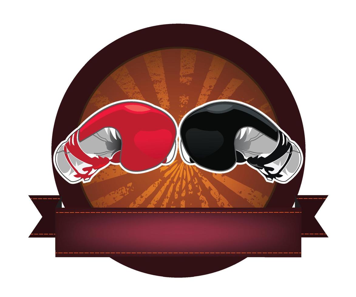Boxing Gloves banner vector