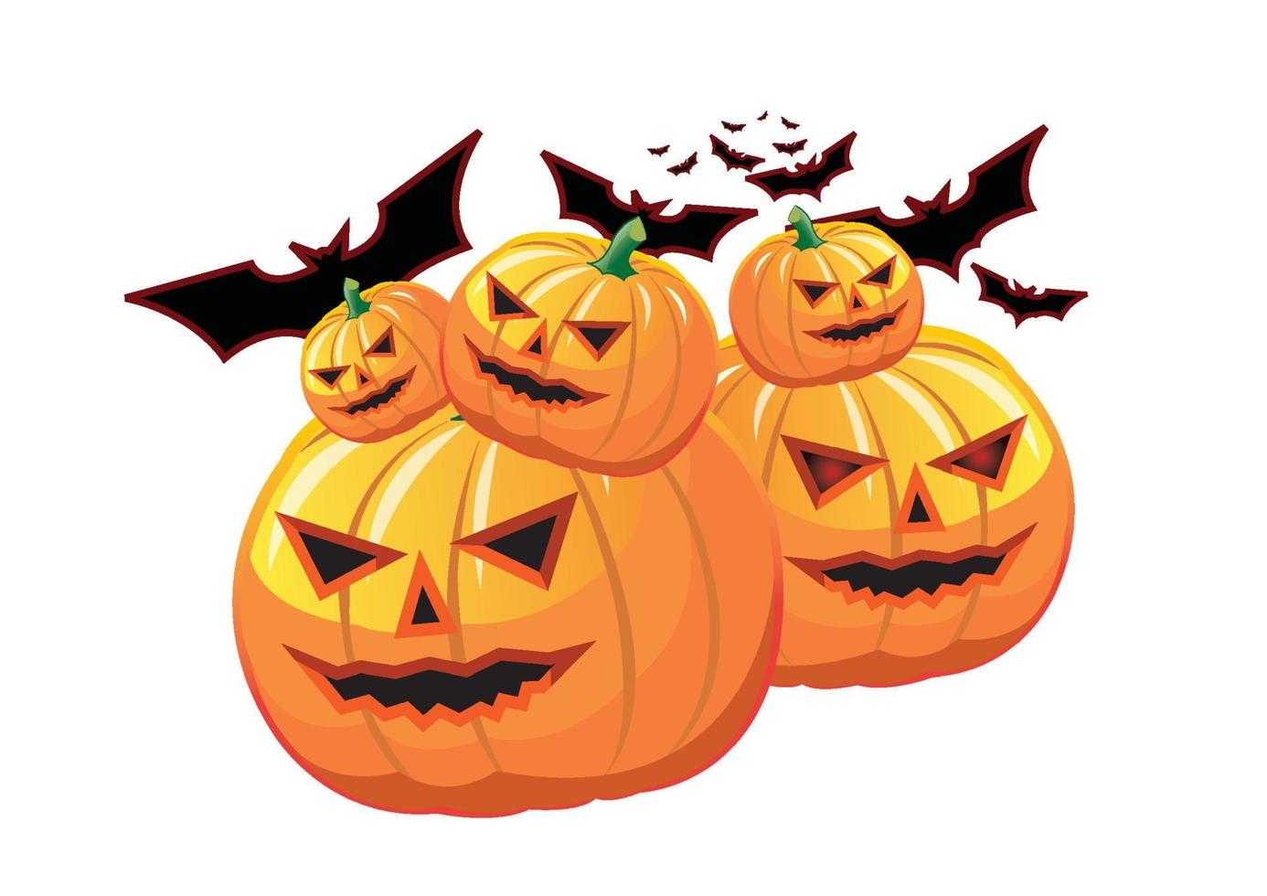 Pumpkin ghost.Halloween concept vector