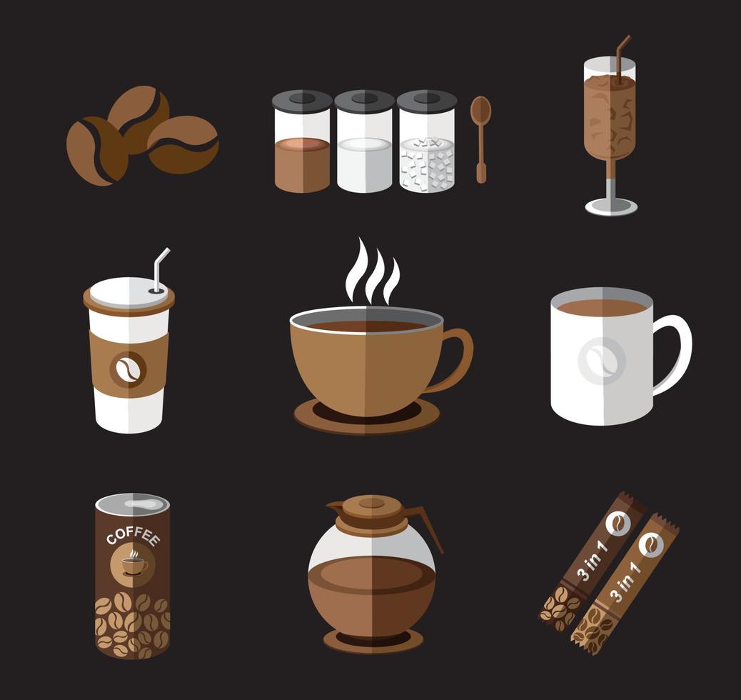 Illustration of the coffee vector