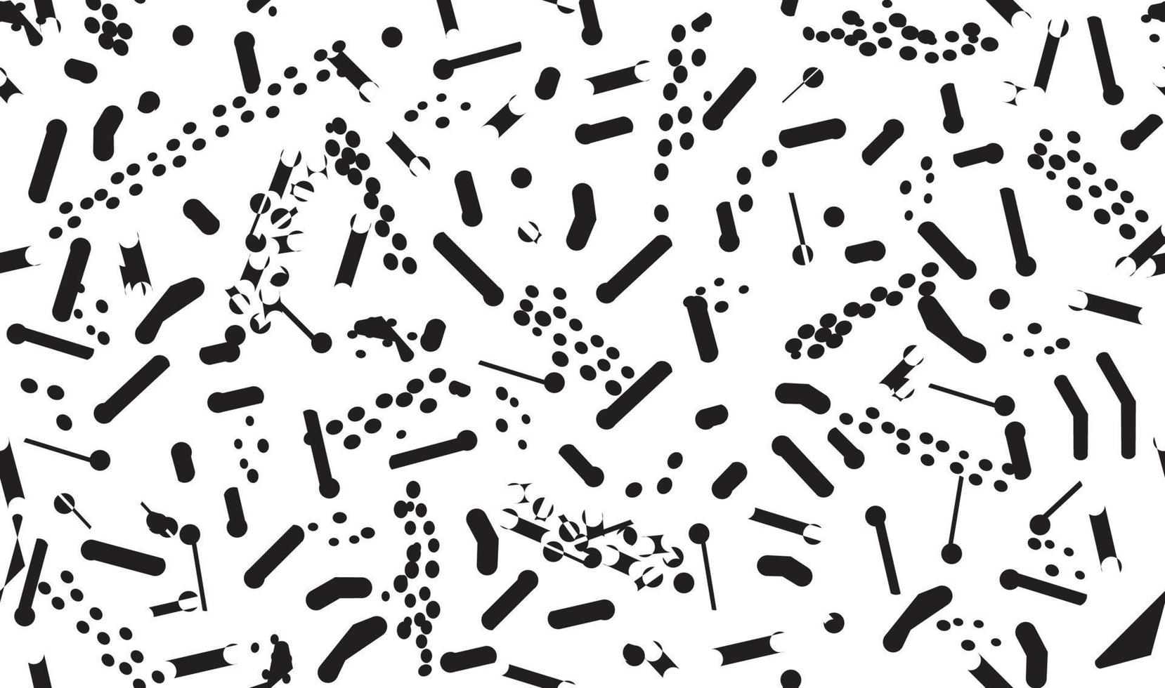 Abstract geometric seamless pattern. Dotted painting. Streamlined organic shapes texture. Abstract backdrop with chaotic flowing dots. vector