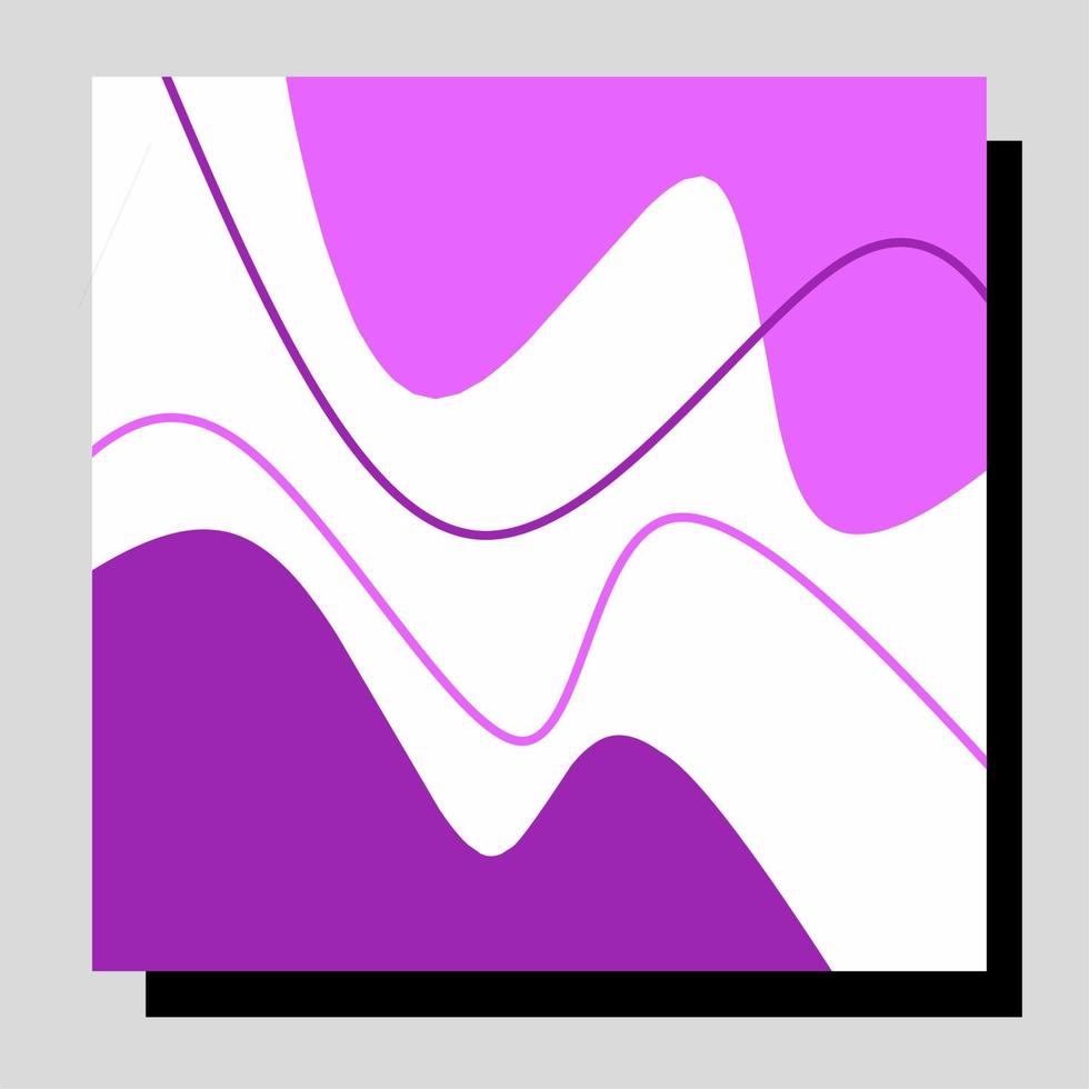 Trendy abstract square art templates. Suitable for social media posts, mobile apps, banners design and web or internet ads. Vector fashion backgrounds.