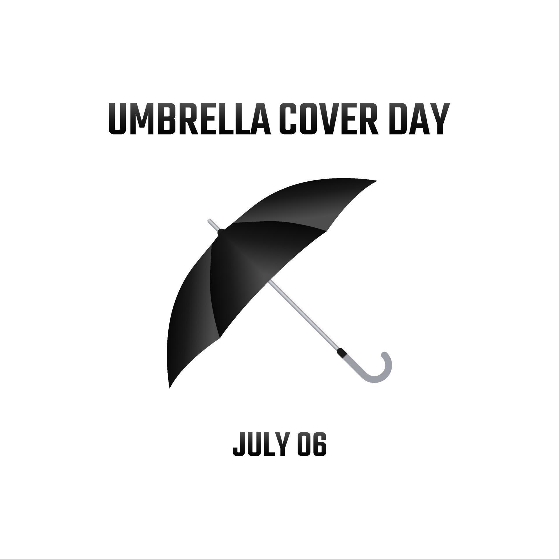 vector graphic of umbrella cover day good for umbrella cover day celebration. flat design. flyer
