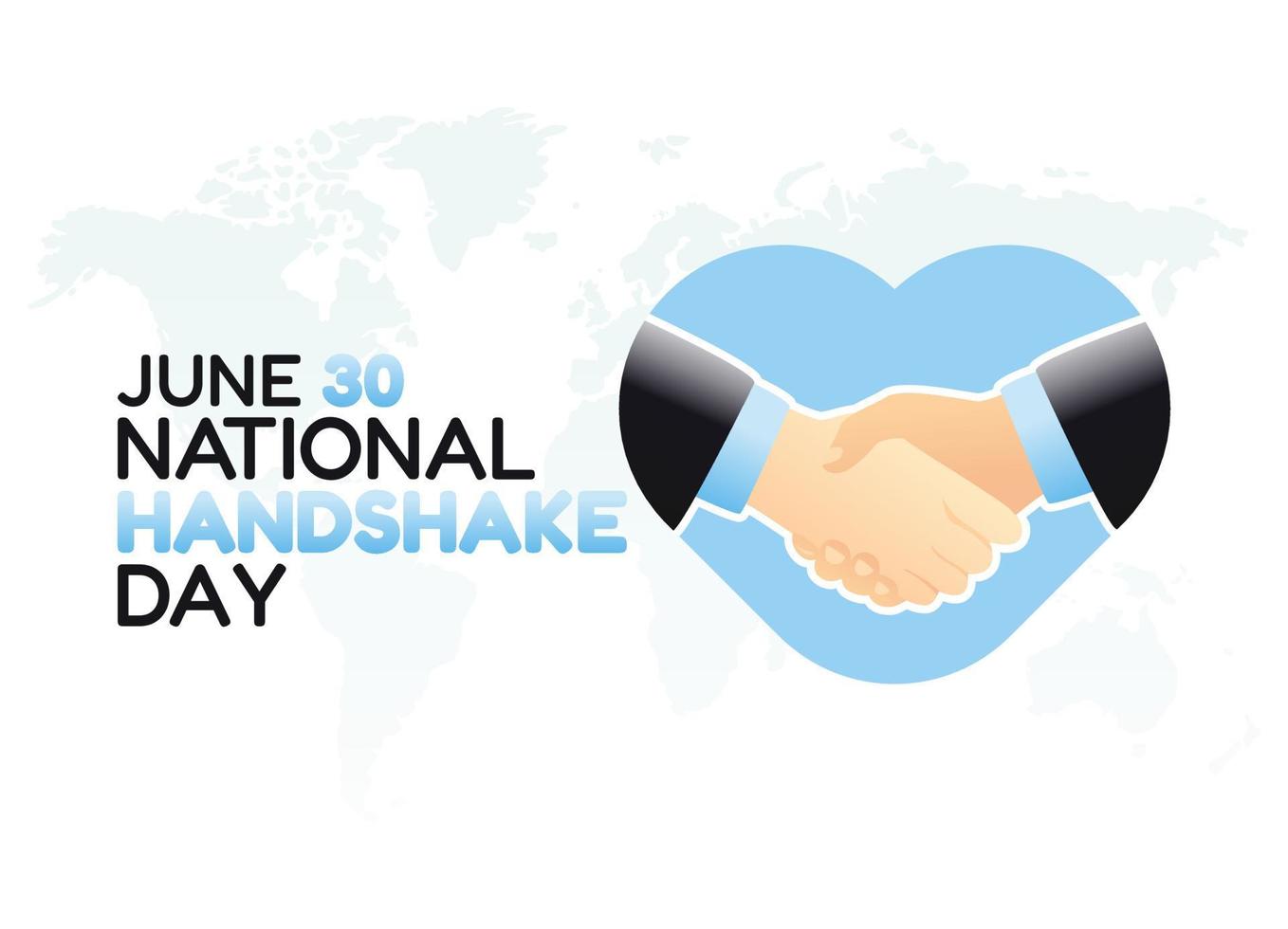 vector graphic of national handshake day good for national handshake