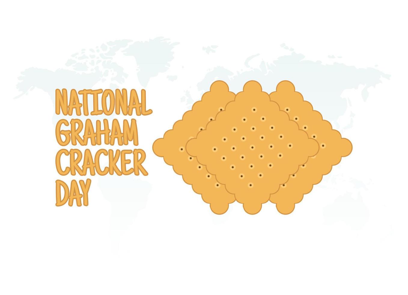 vector graphic of national graham cracker day good for national graham