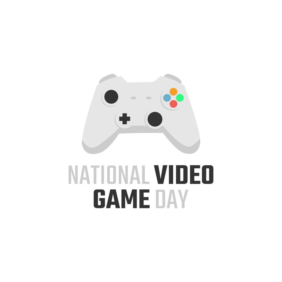 vector graphic of national video game day good for national video game