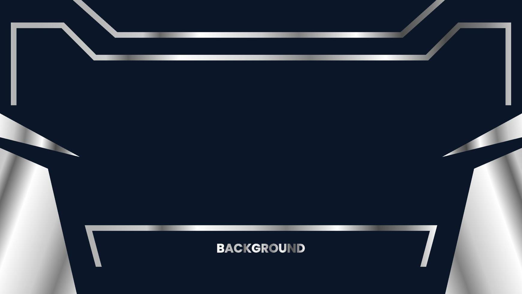 Silver metalic modern background vector