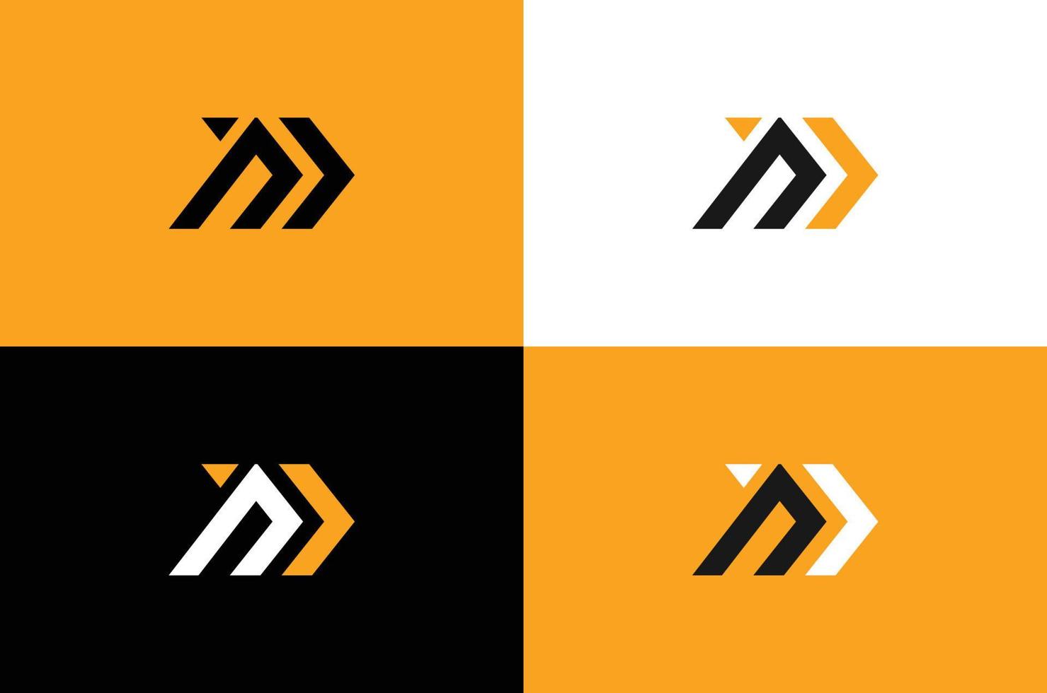 A Modern And Abstract AH letter logo Or AH Monogram Logo Design Concept For Your Business Or Personal Brand vector