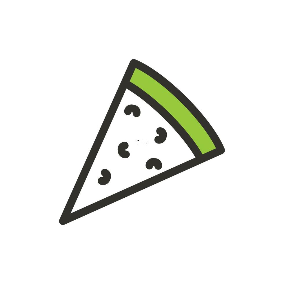 ilustración de icono de rebanada de pizza, comida. diseño vectorial vector