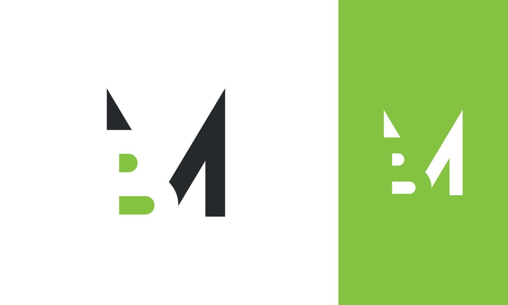 Alphabet letters Initials Monogram logo BM, MB, B and M vector