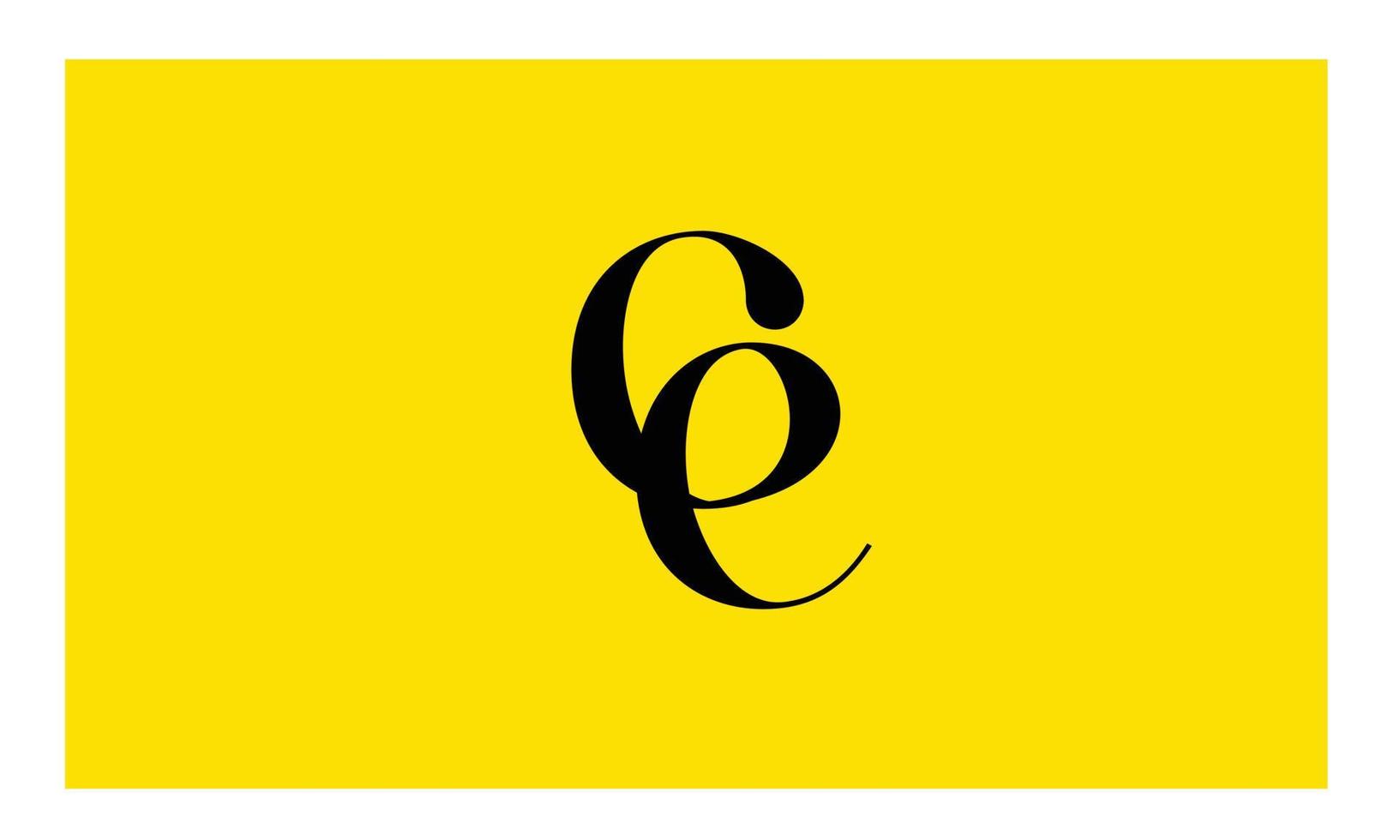 Alphabet letters Initials Monogram logo CE, EC, C and E vector