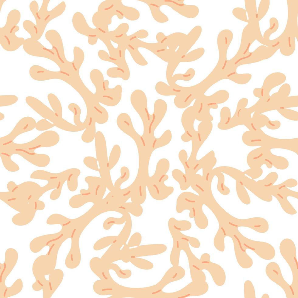 seamless pattern with corals. Background with corals . Flat colorful vector illustration.