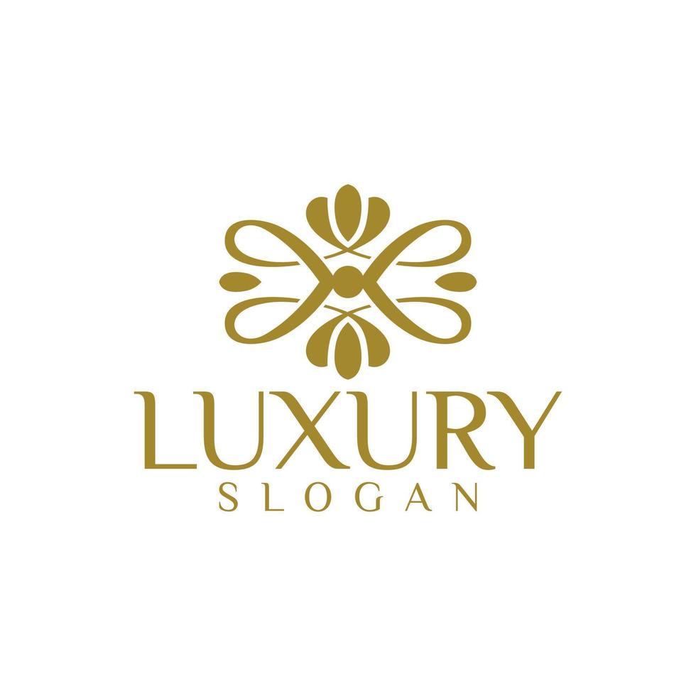 Luxurious logo design. vector