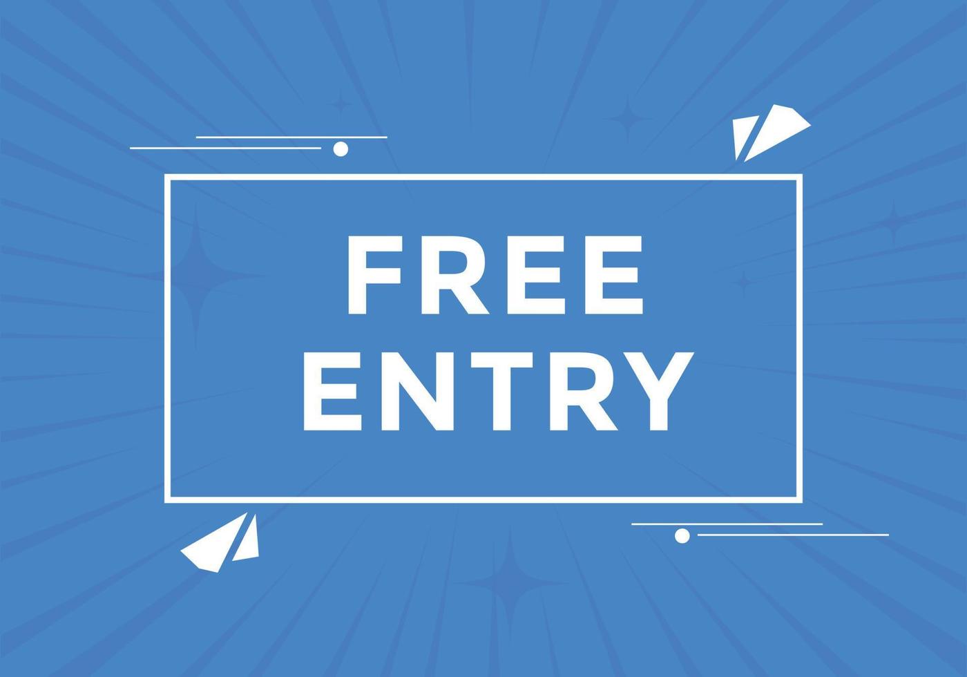 Free entry text button. Web button banner template Free entry vector