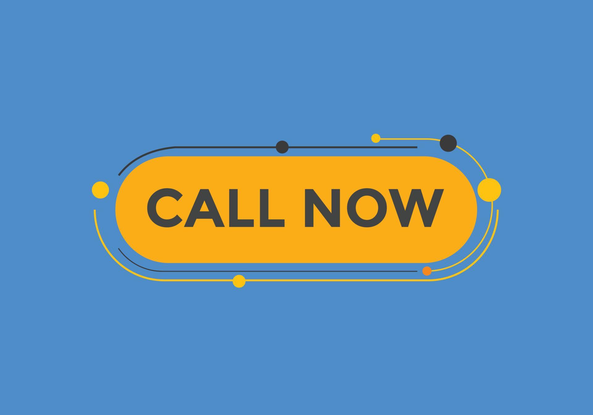 Call now button.call now text web template. Sign icon banner 8558306