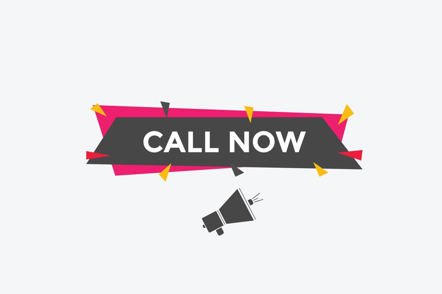 Call now button.call now text web template. Sign icon banner vector