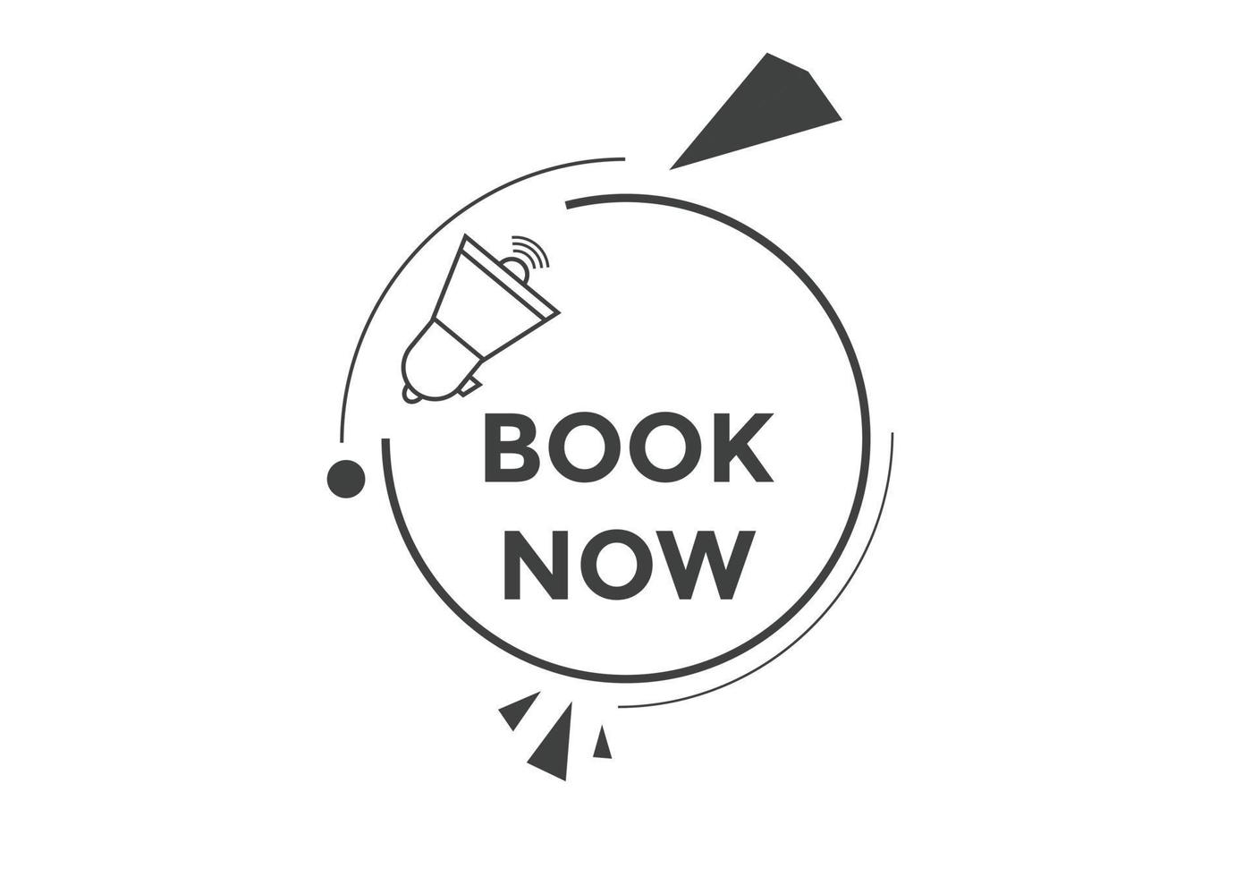 Book now button. Book now text web template. Modern web Banner template vector