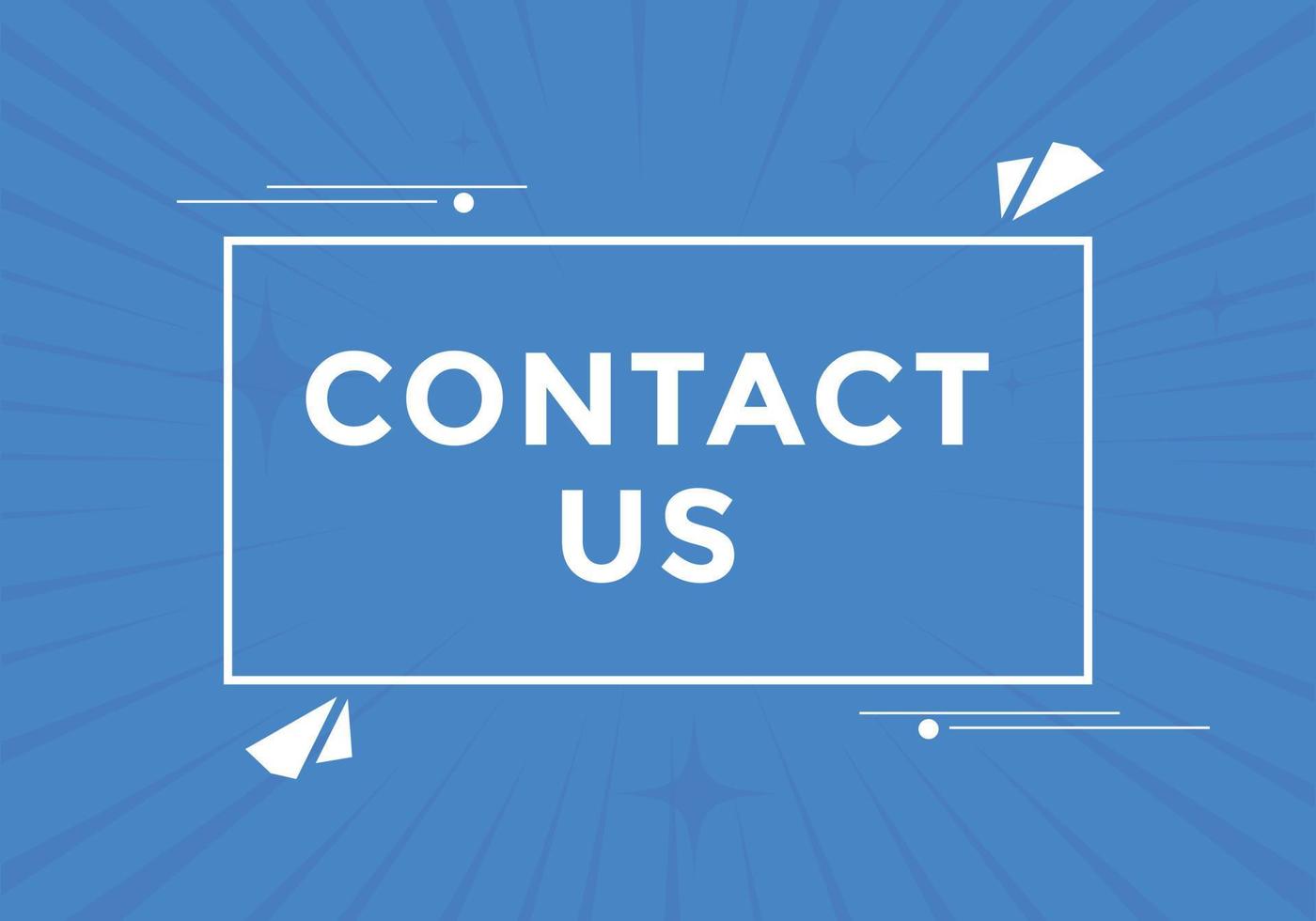 Contact us text button. Web button template Contact us vector