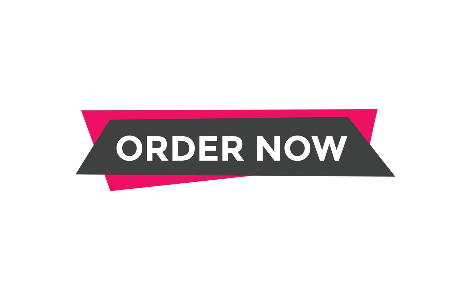 Order Now button. Order Now text web banner template. Sign icon banner vector