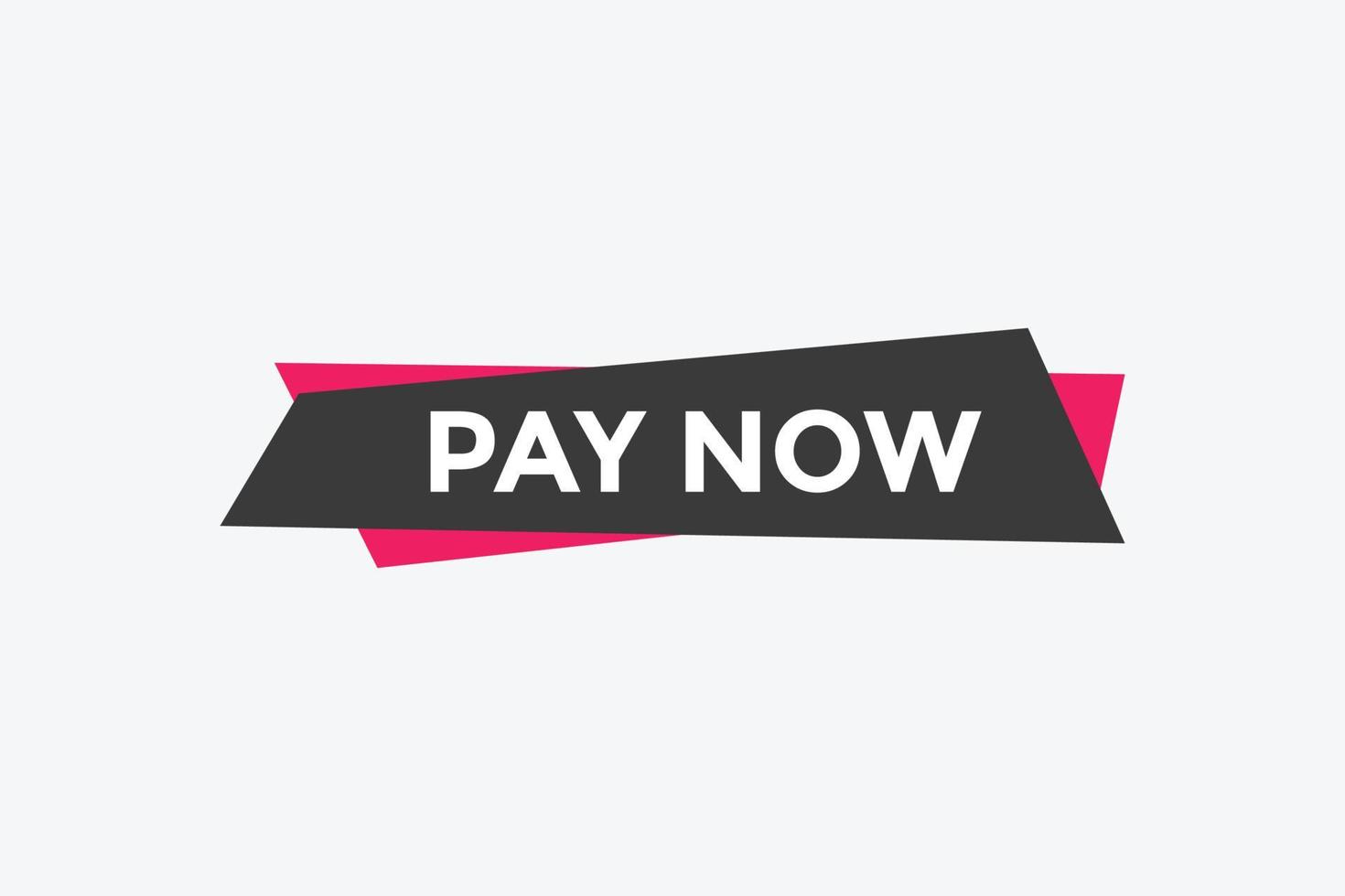 Pay Now button. Pay Now text web banner template. Sign icon banner vector