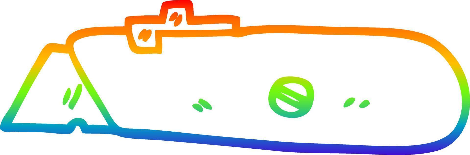 arco iris gradiente línea dibujo dibujos animados nuevo trabajo cuchillo vector