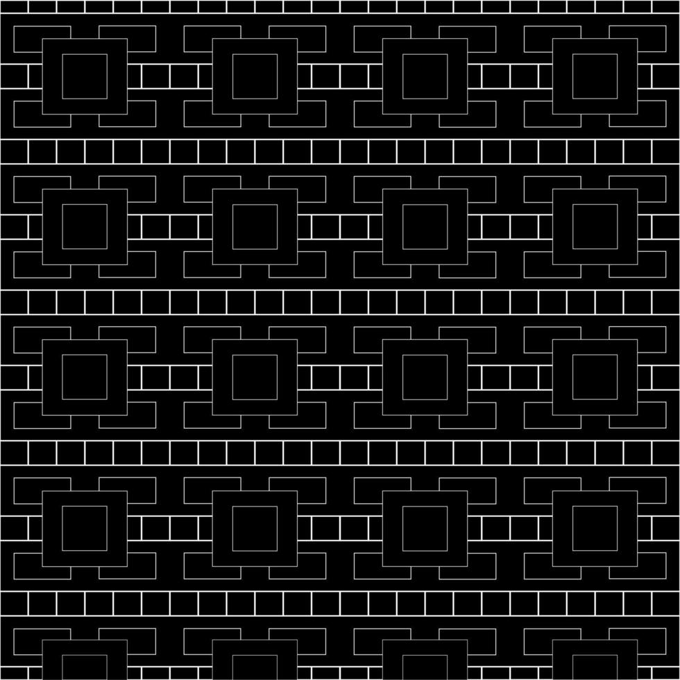 Black and white geometric pattern. Vector illustration