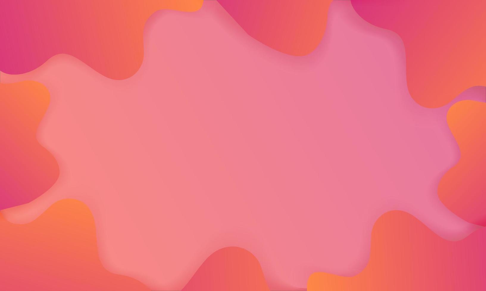 Dynamic textured background design in 3D style with pink and orange colors. Vector illustration