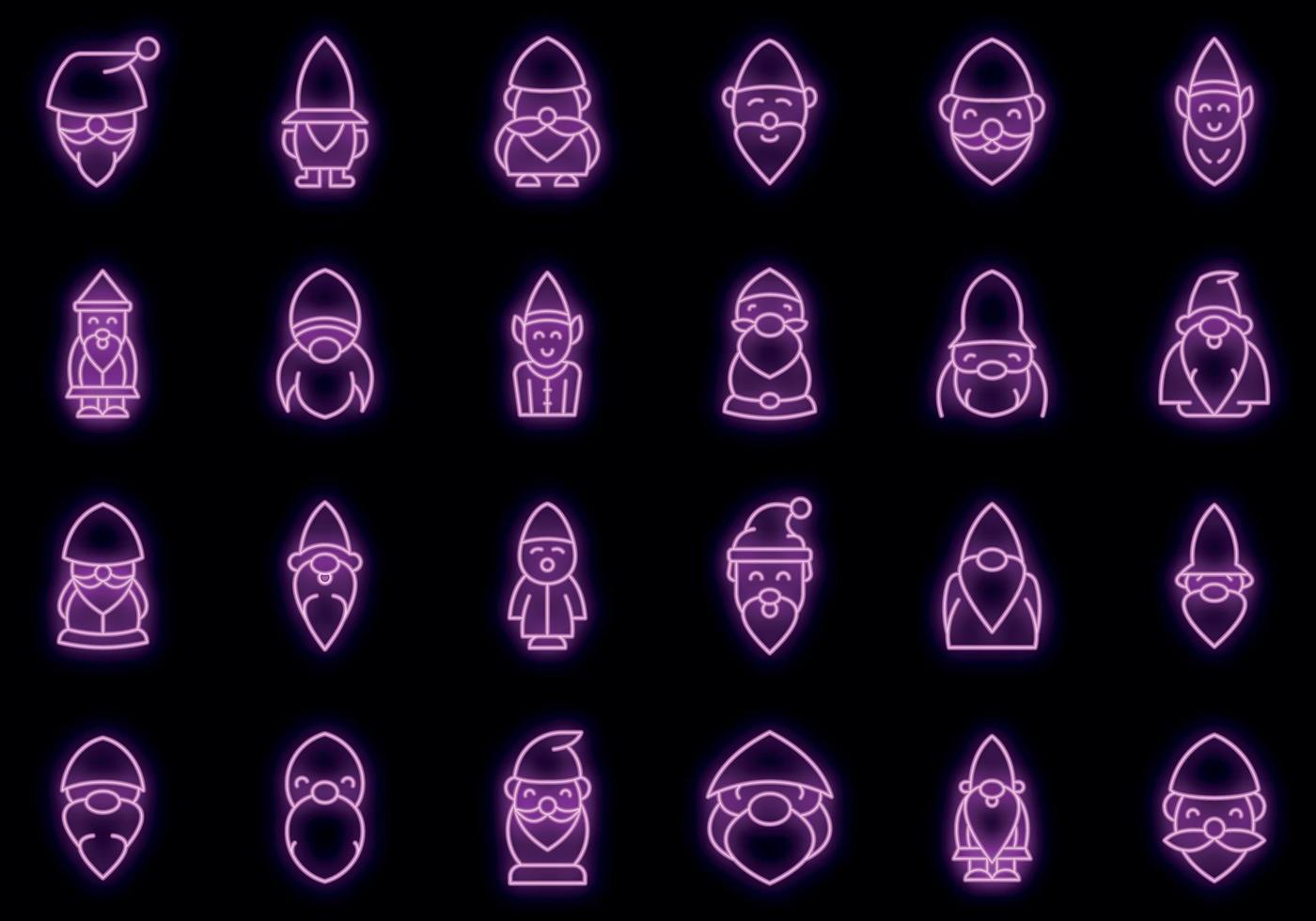 Garden gnome icon, outline style vector