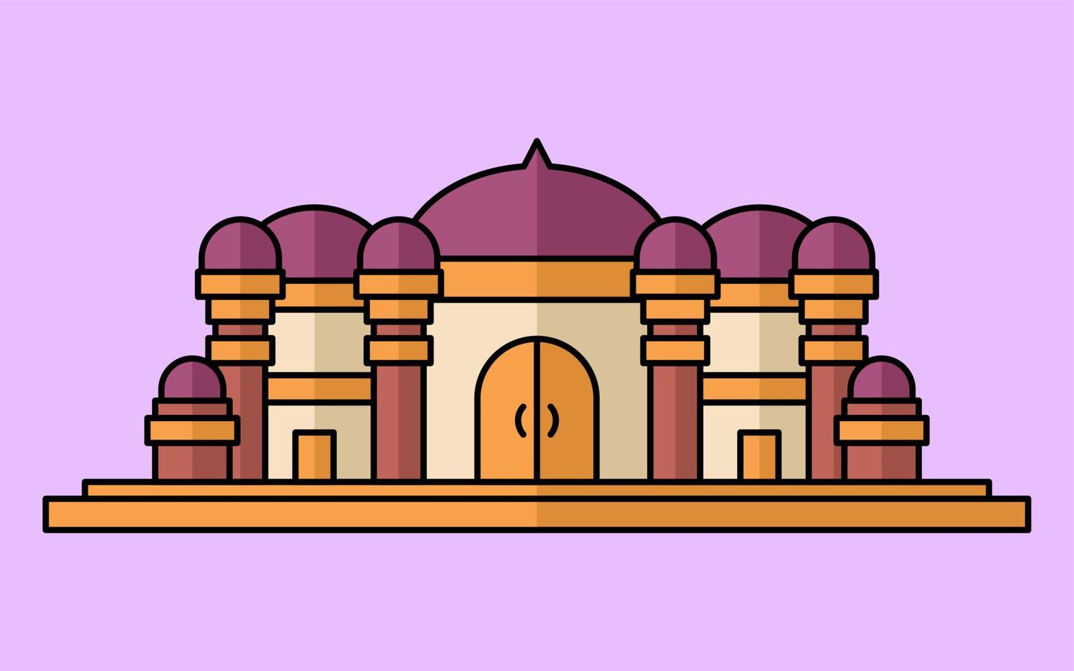 Beautiful mosque premium vector design