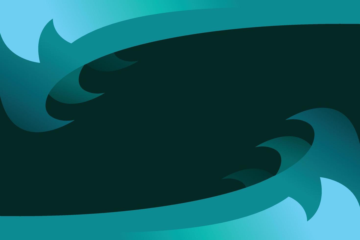 Sea wave background template copy space vector