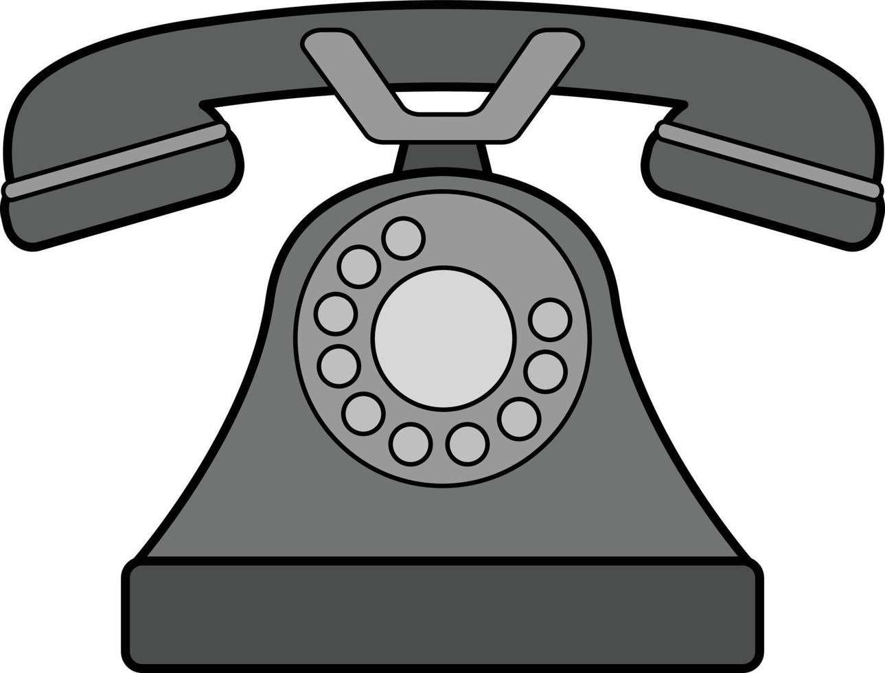 A rotary dial simple design vector