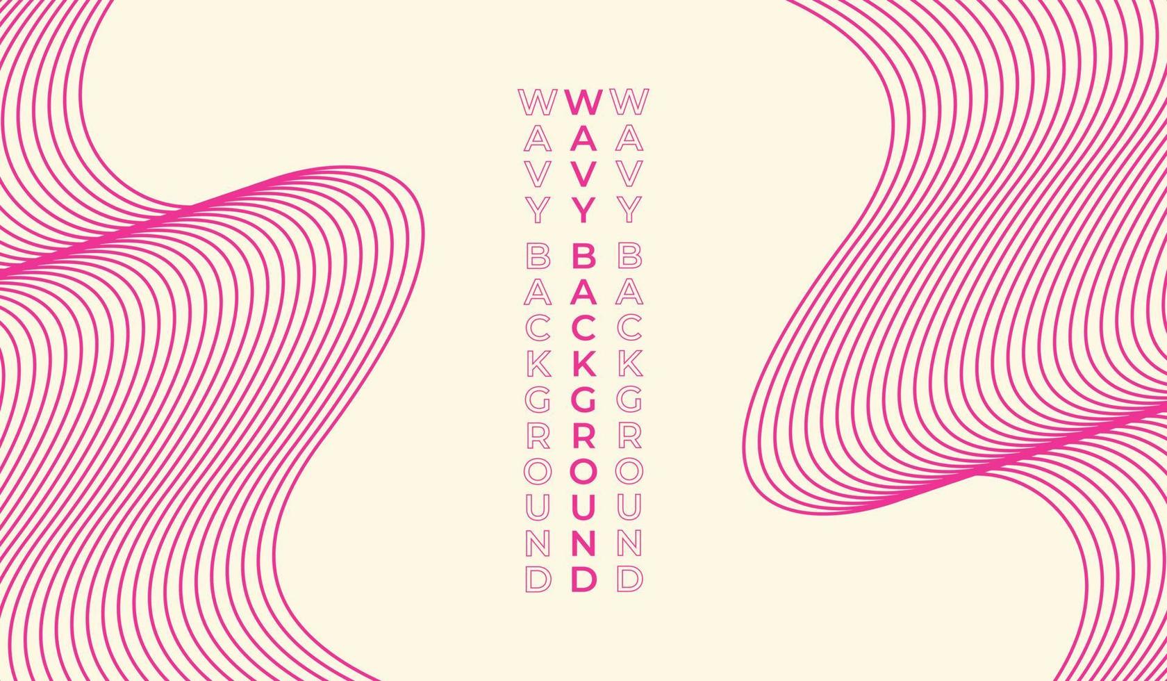 Wavy thin line background template copy space vector