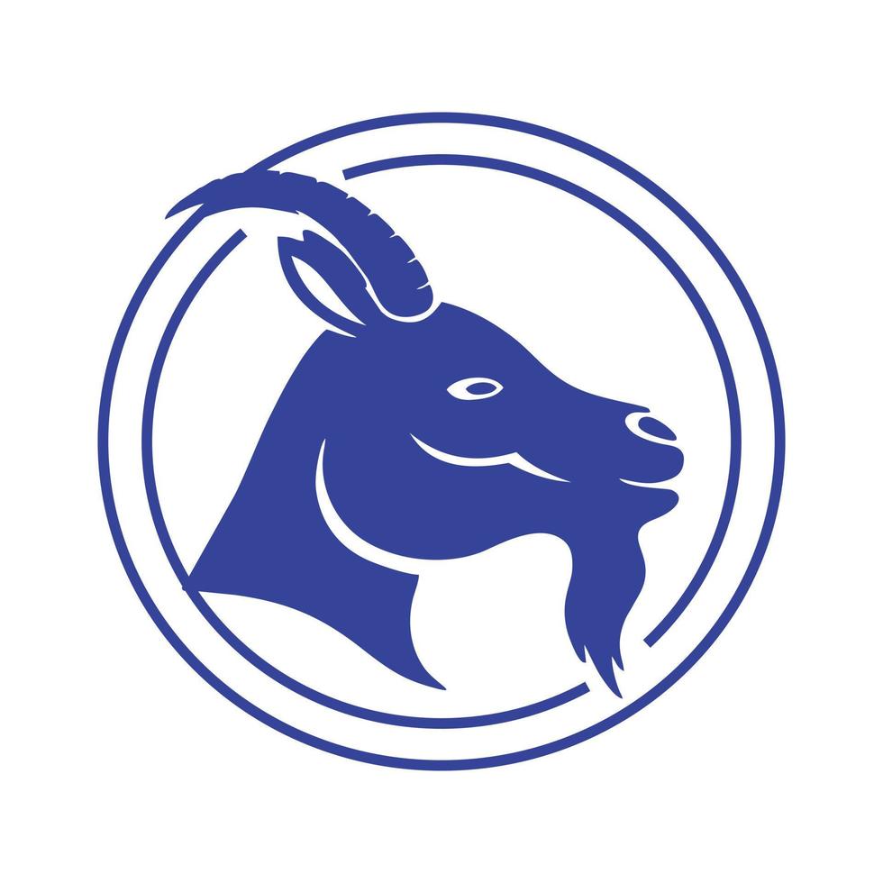 Goat logo. symbols, icons. basic elements graphic resources. Eid al-Adha. Suitable for use in Eid al-Adha posters and pamphlets vector