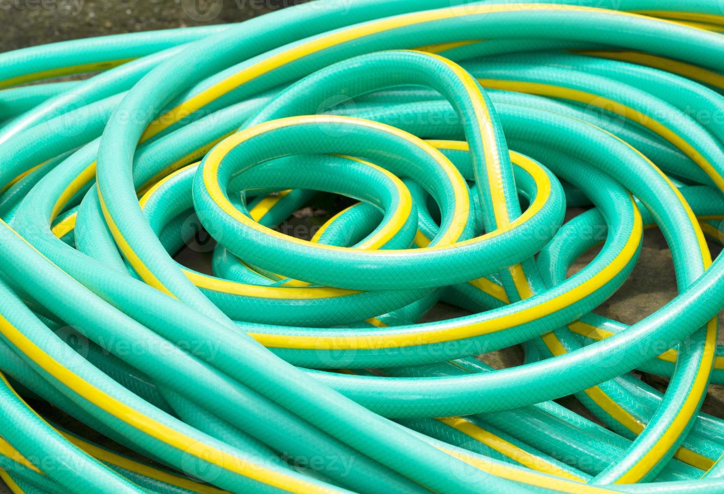 Green water rubber tube photo
