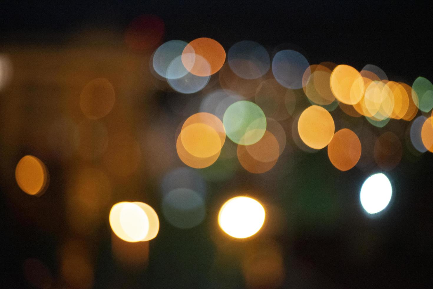 City night light blur bokeh , defocused background photo