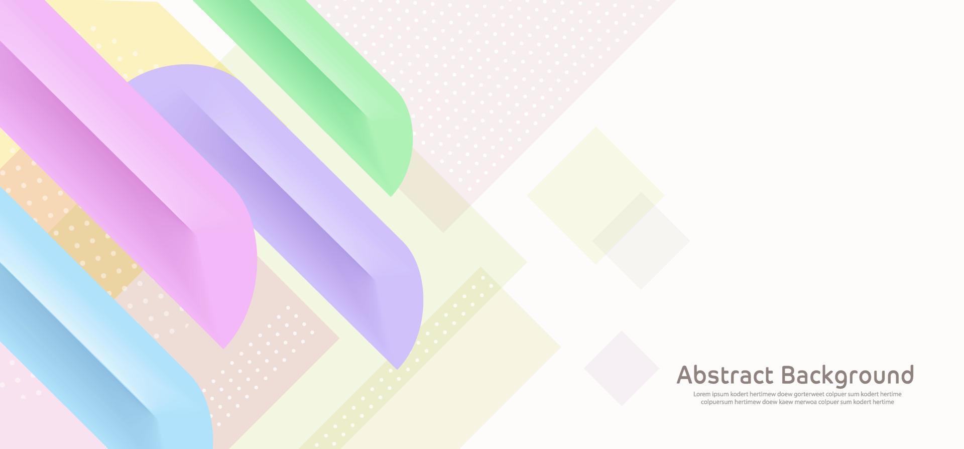 banner colorido de diseño geométrico elegante abstracto, ilustrador vectorial vector