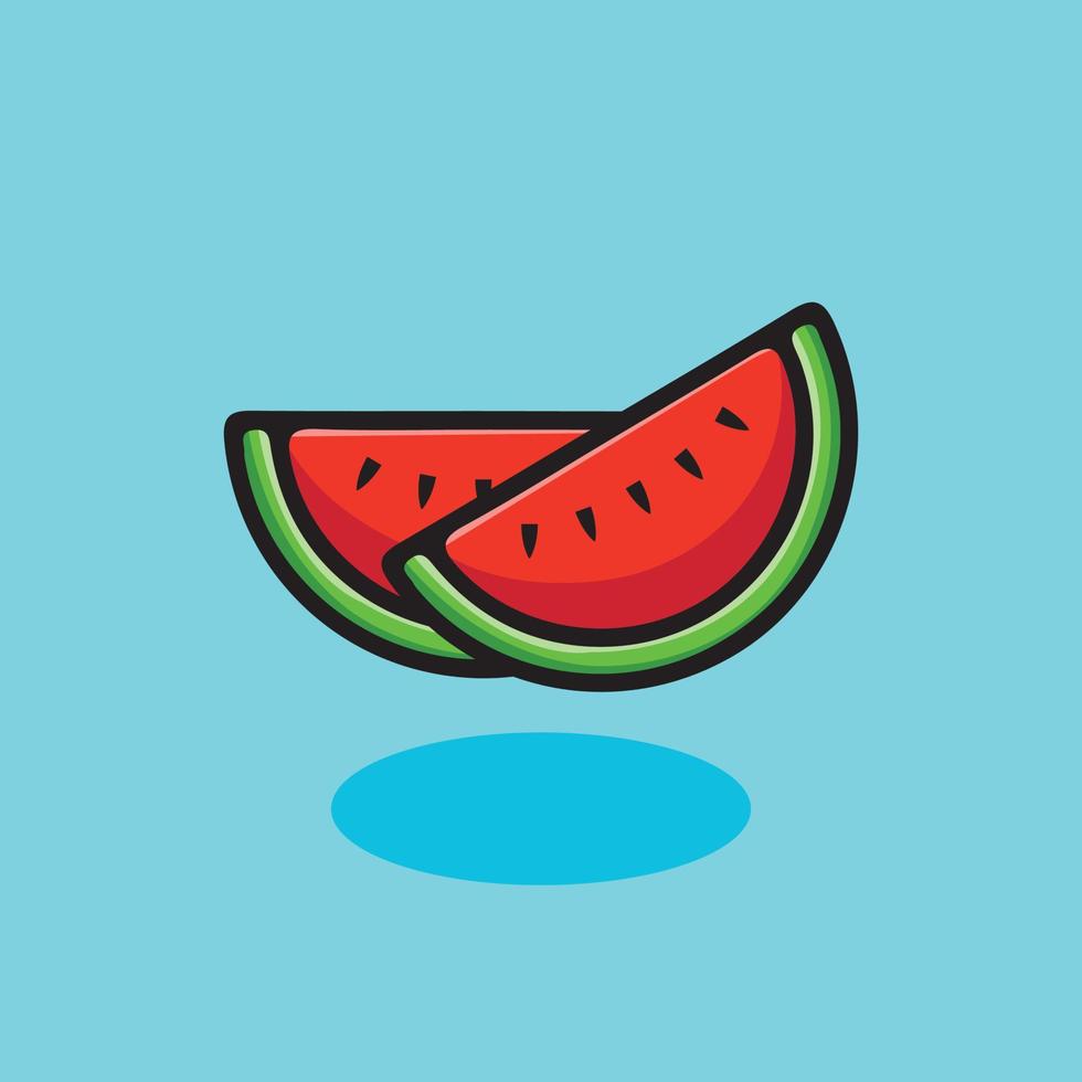 ilustración de dibujos animados de frutas. estilo de dibujos animados plana vector