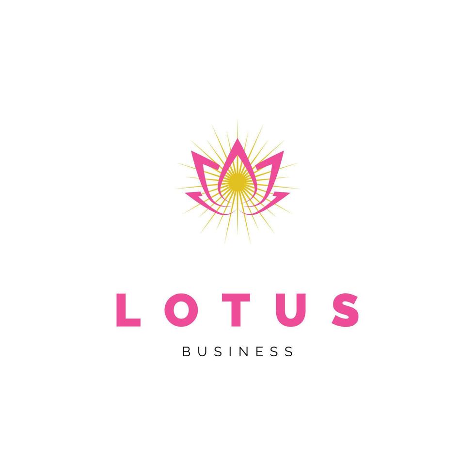 Lotus flower icon logo design inspiration vector