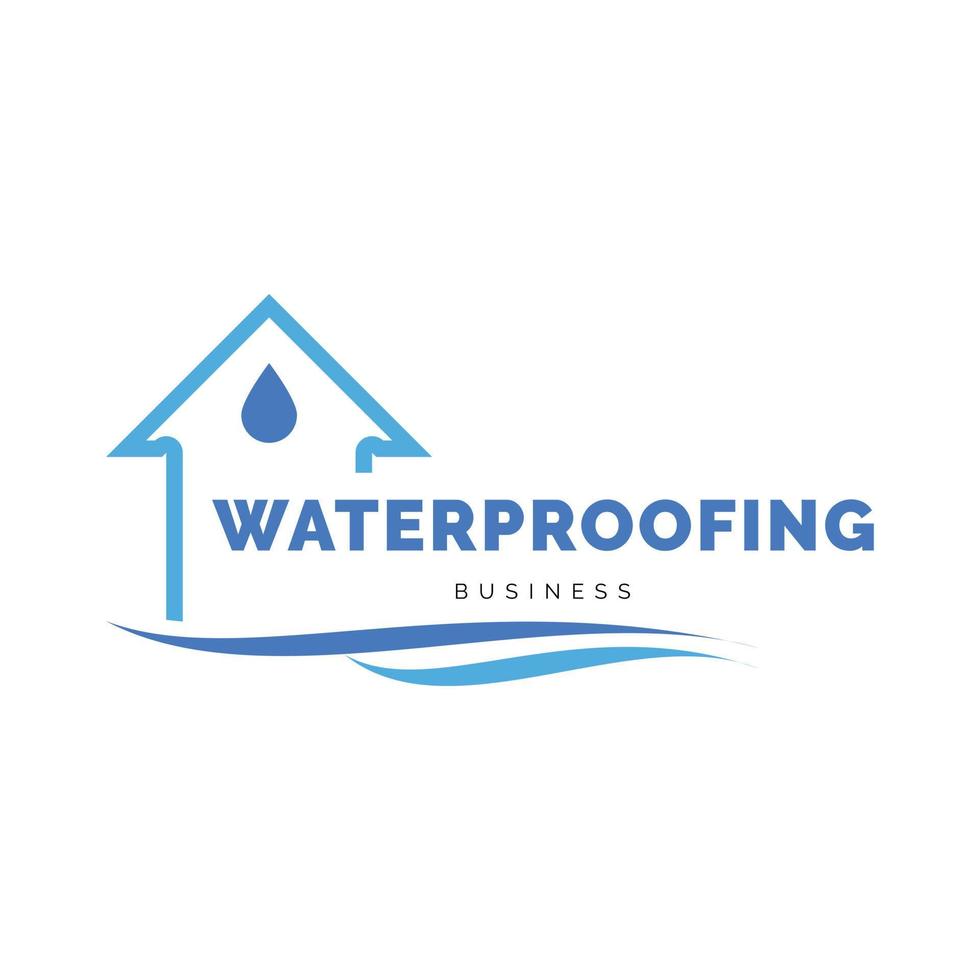 Basement waterproofing icon logo design inspiration vector