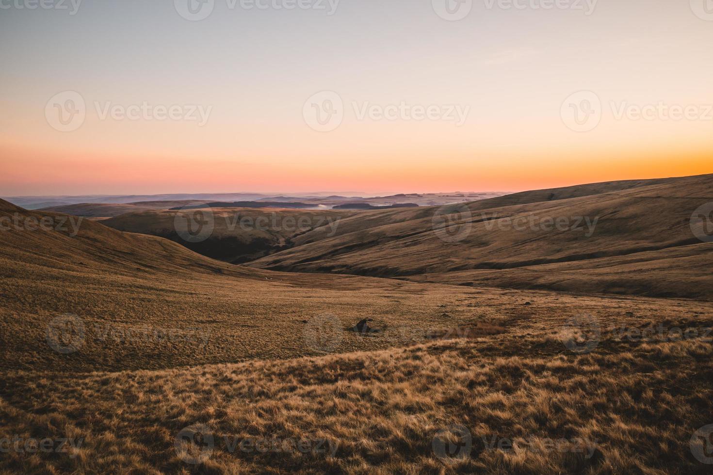 Llyn y Fan Fach at sunrise, Brecon Beacons. photo