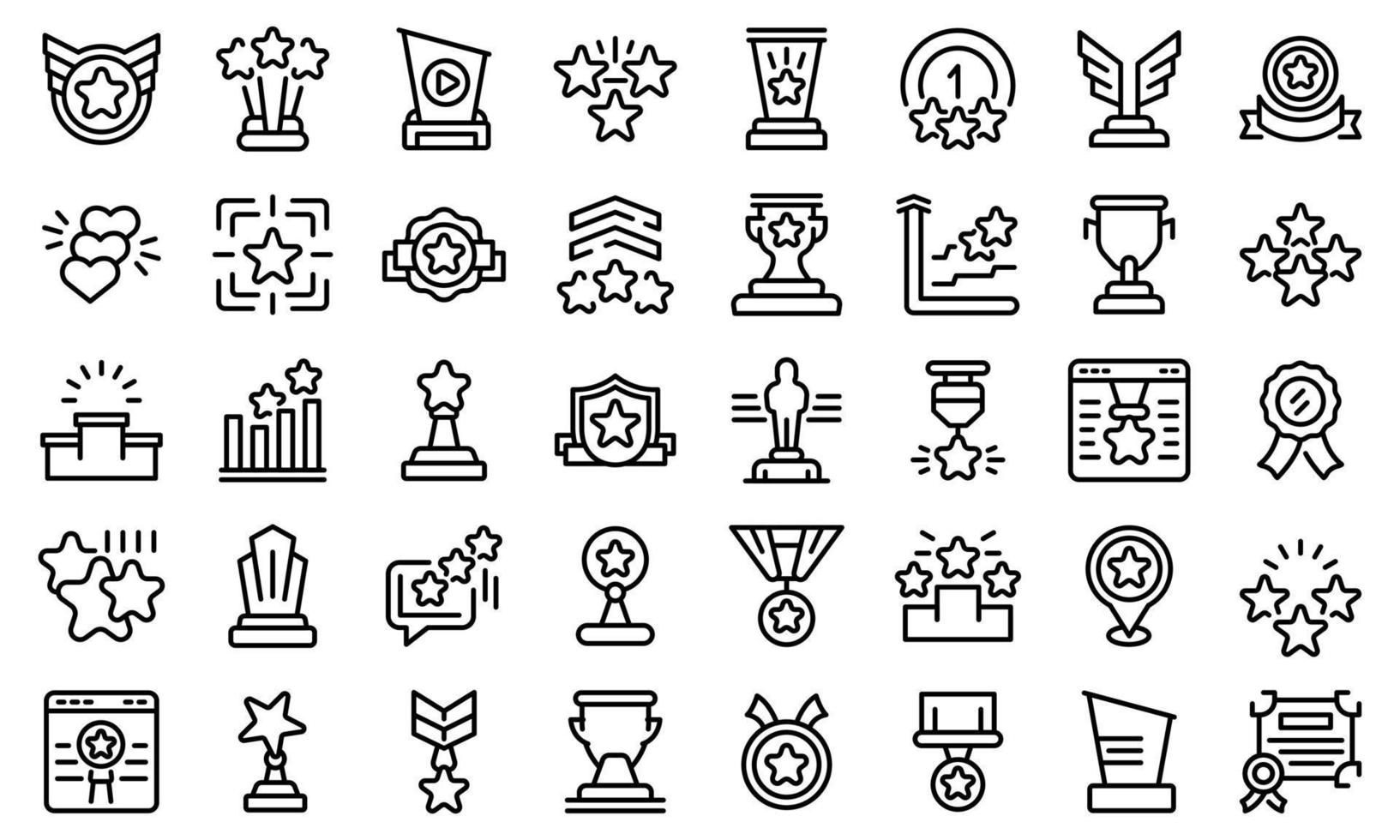 Ranking icon, outline style vector